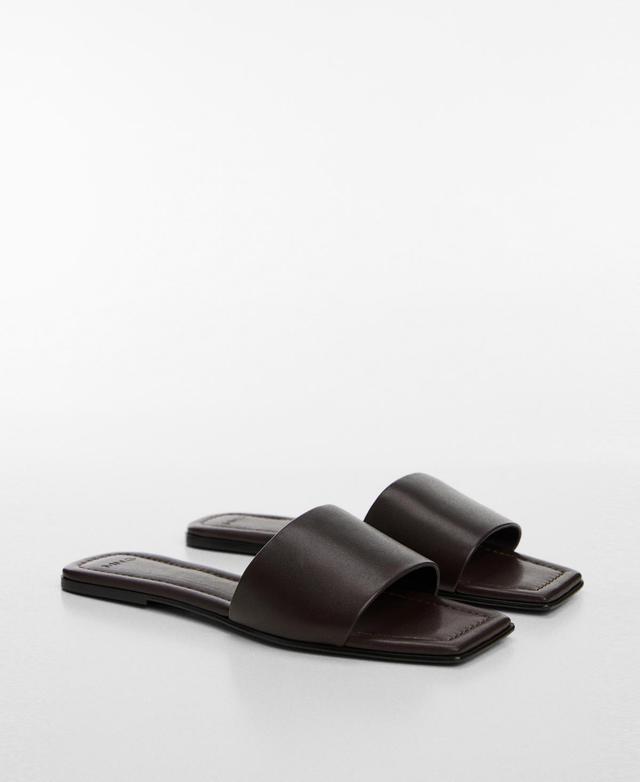 Mango Womens Leather Sandals Product Image