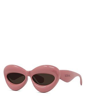 Inflated Pink Acetate Cat-Eye Sunglasses Product Image