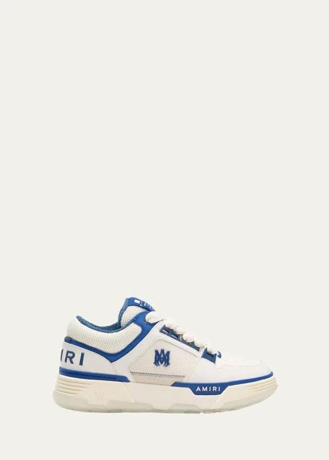 AMIRI Men's Ma-1 Leather & Mesh Low-top Sneakers In Navy White Product Image