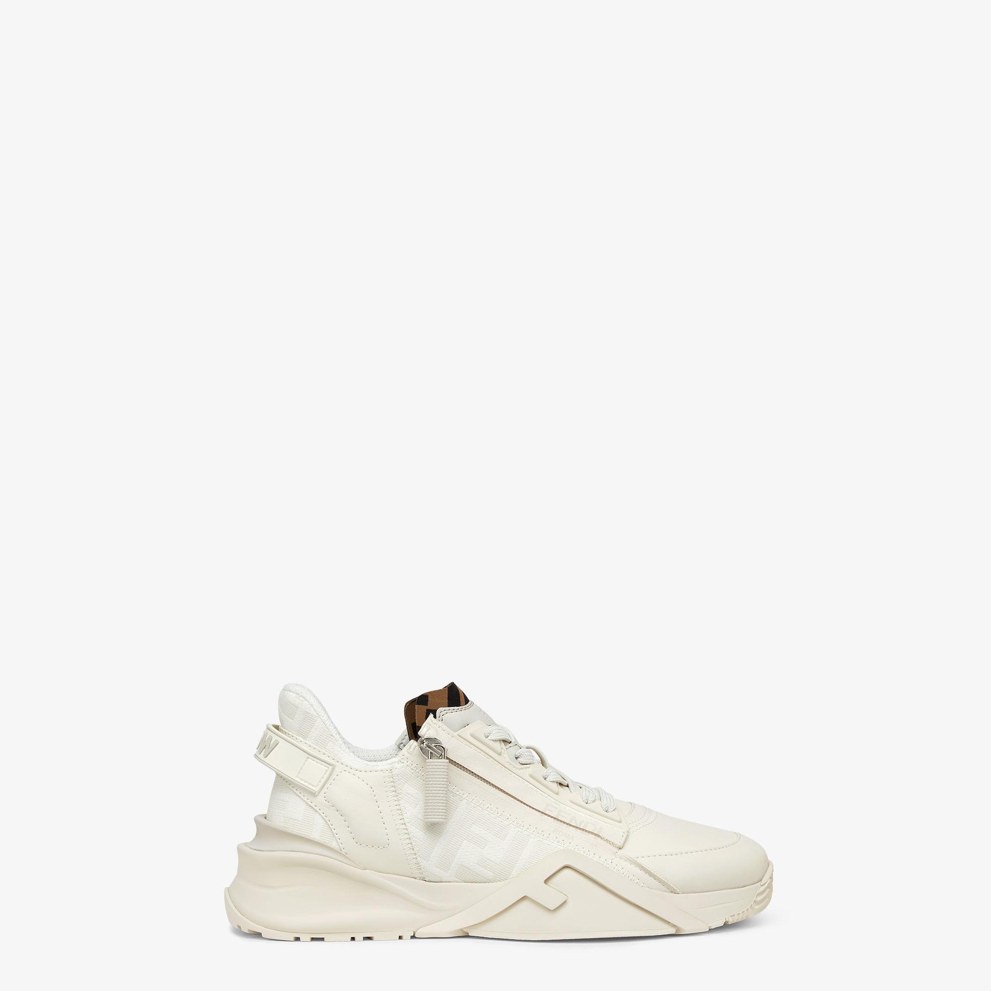 Fendi FlowWhite leather low-tops Product Image