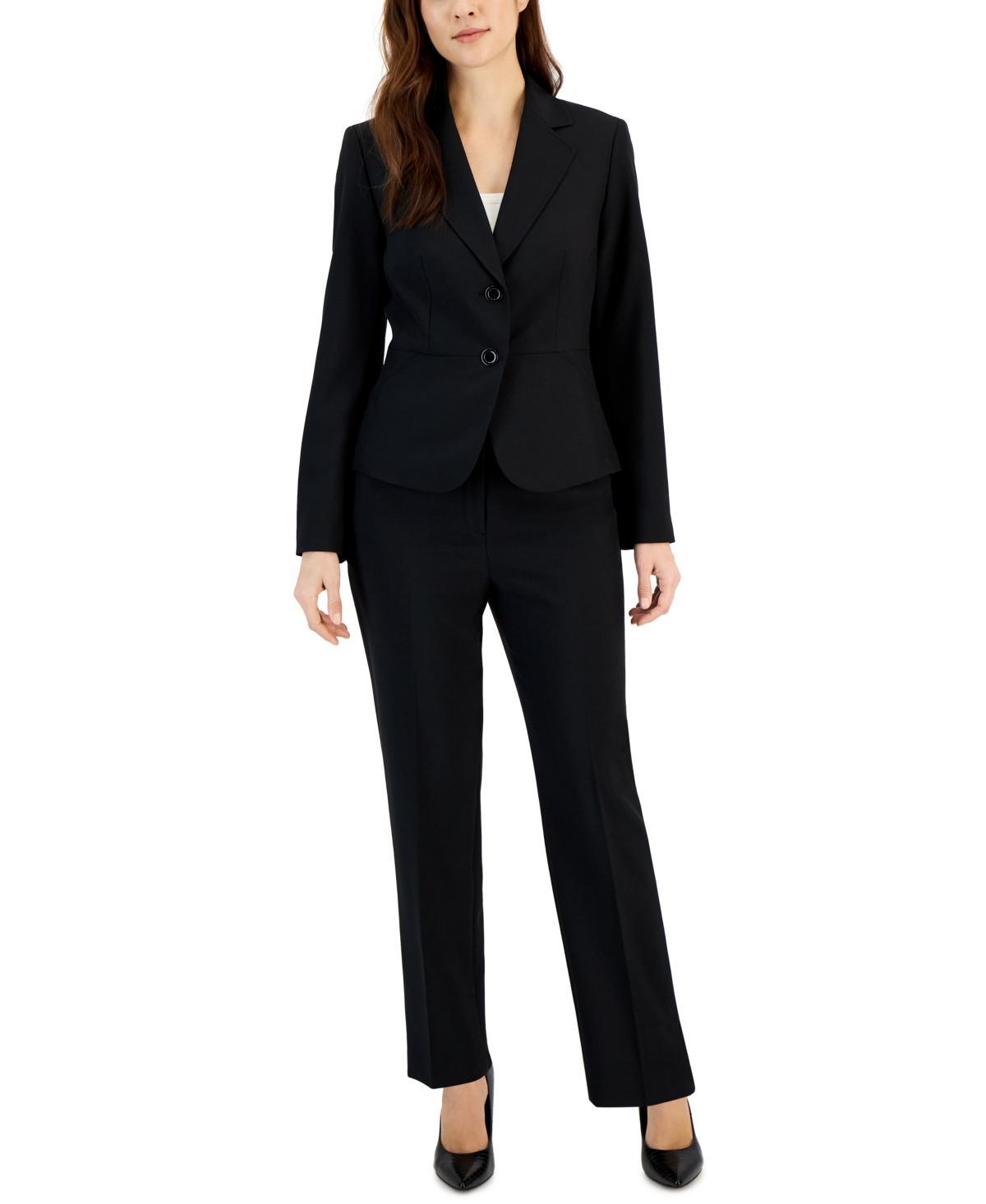 Le Suit Womens Single-Button Blazer & Pants Suit, Regular & Petite Product Image