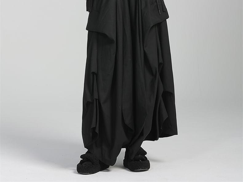 High Waist Pleated Wide Leg Pants Product Image