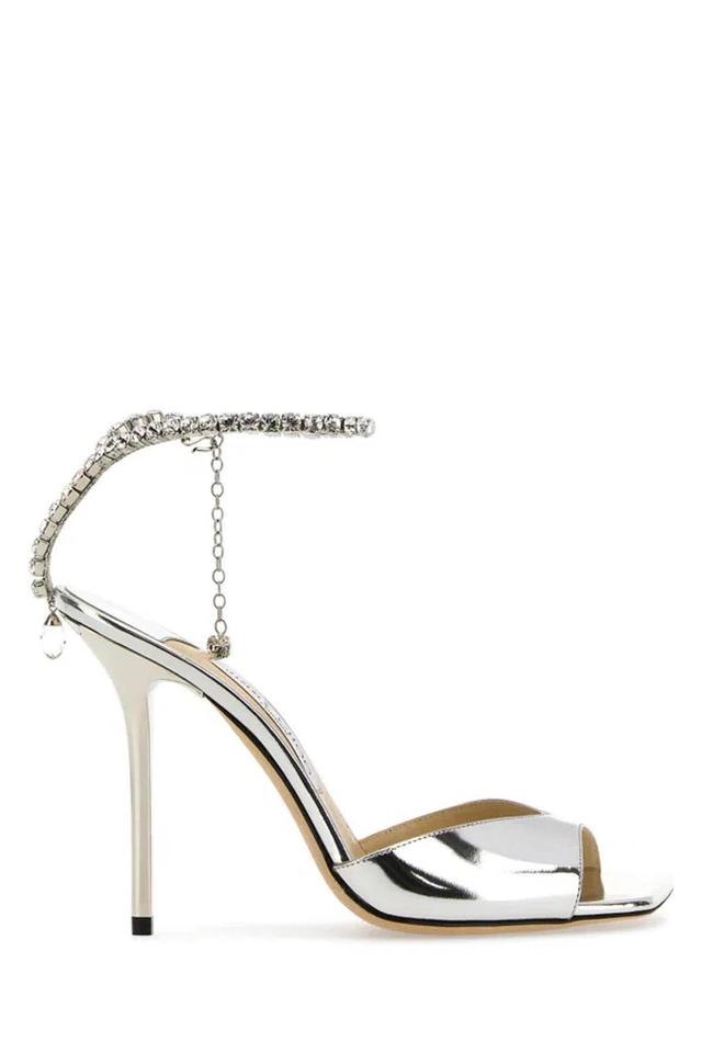 Saeda Sandal 100 In Silver/crystal Product Image