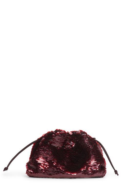 The Mini Pouch Sequin Crossbody Bag In 2263 Dark Barolo/barolo-g Product Image