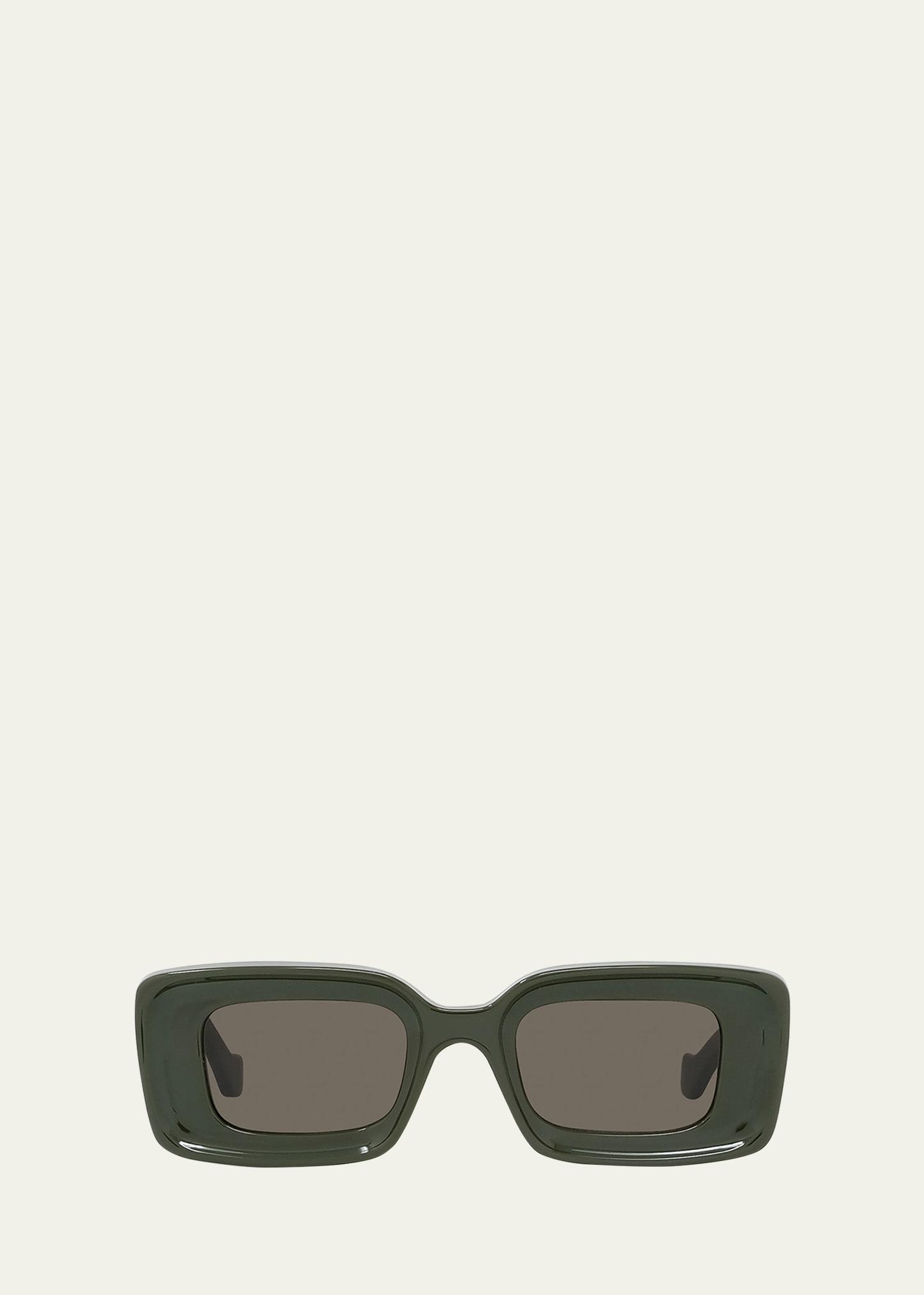 Loewe Chunky Anagram 46mm Rectangular Sunglasses Product Image