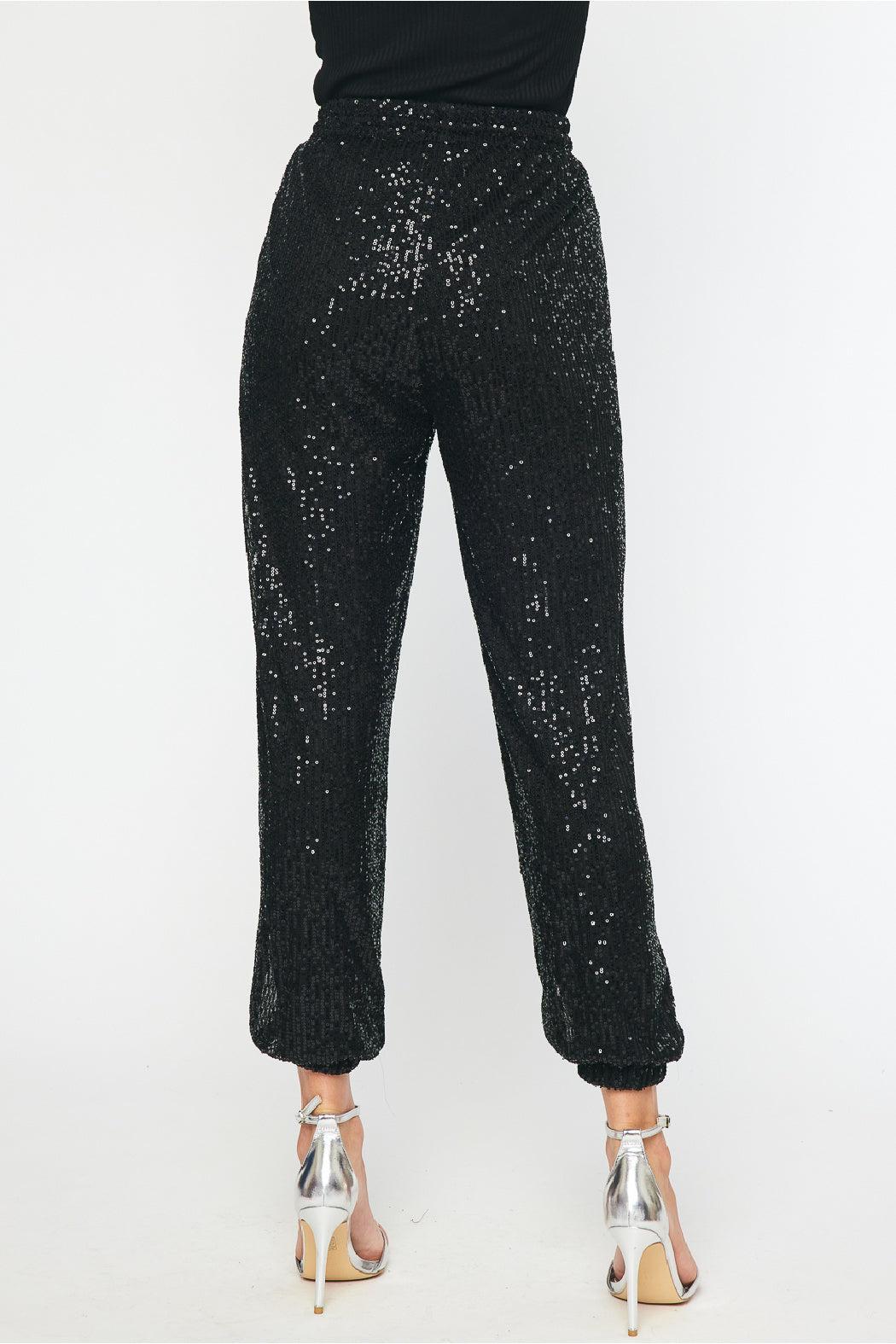 Sequin Joggers Product Image