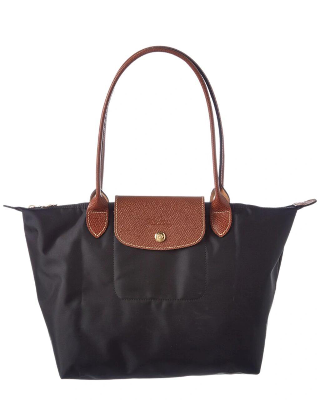 LONGCHAMP Medium Le Pliage Nylon Shoulder Tote In Black Product Image