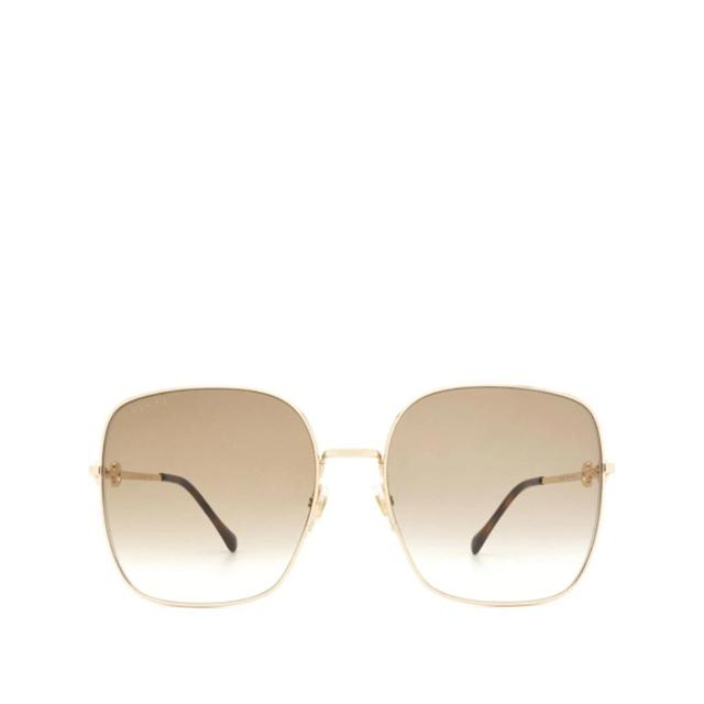 GUCCI Gg0879s Gold Female Sunglasses In Grey Product Image