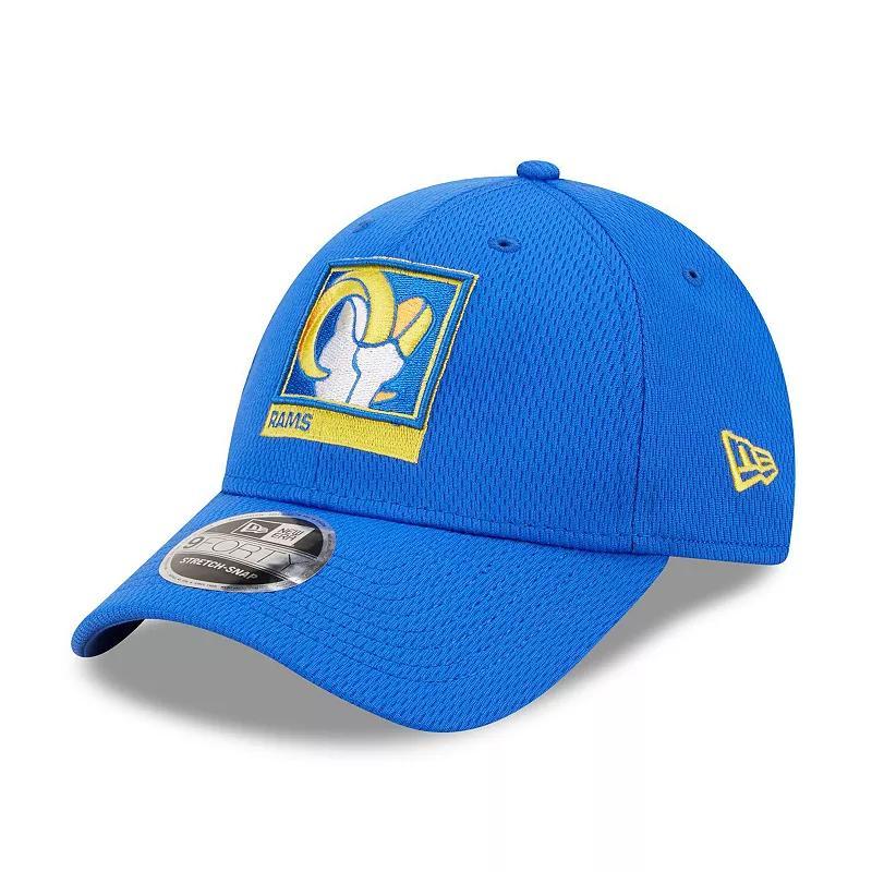 Mens New Era Royal Los Angeles Rams Framed Af 9FORTY Snapback Hat Product Image