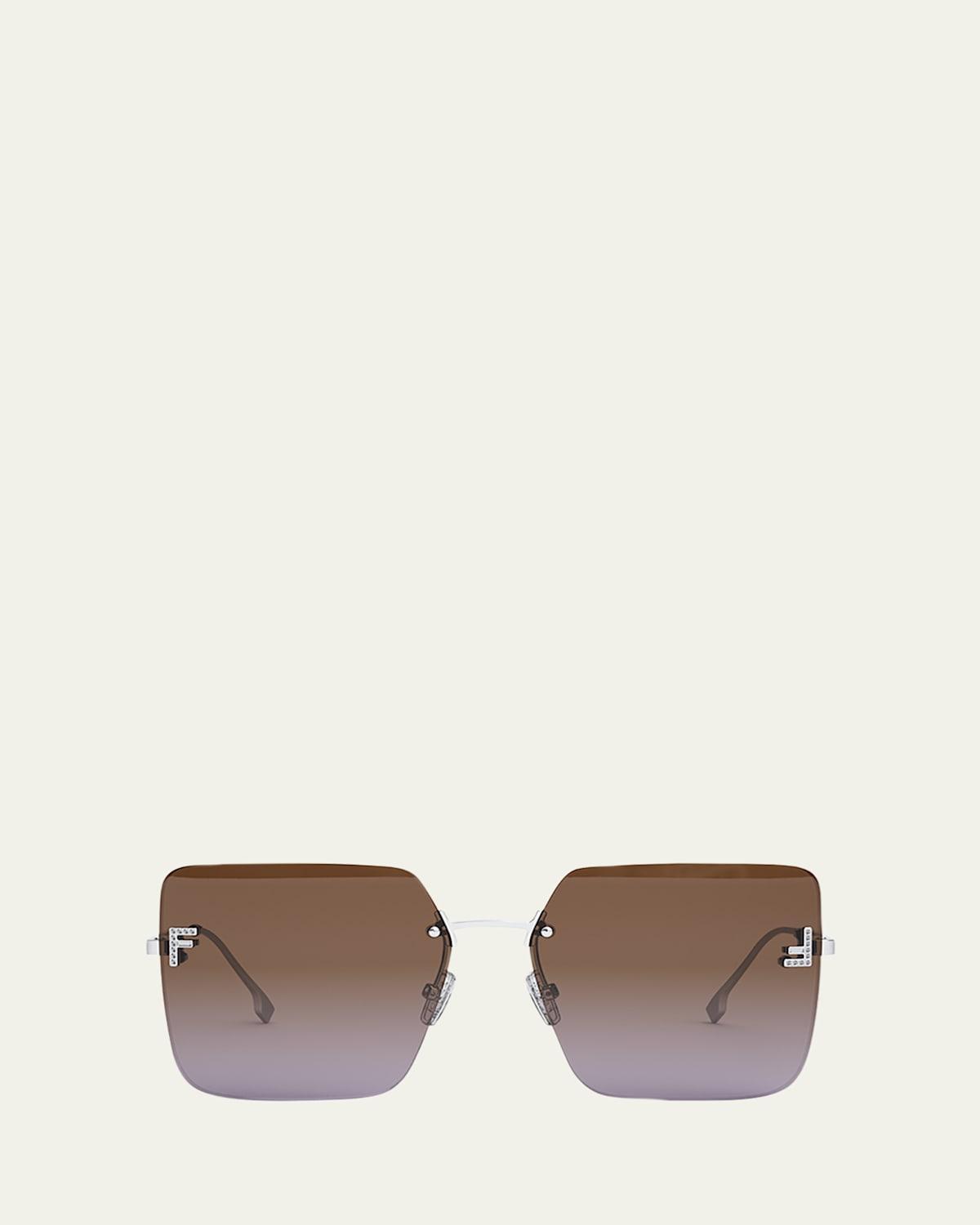 The Fendi First 59mm Geometric Sunglasses Product Image