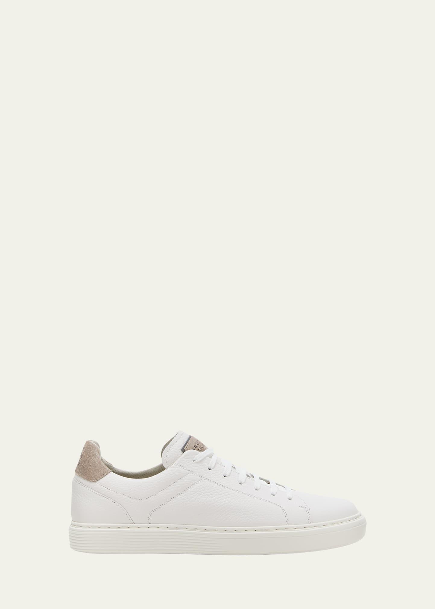 Brunello Cucinelli Grained Leather Sneaker Product Image