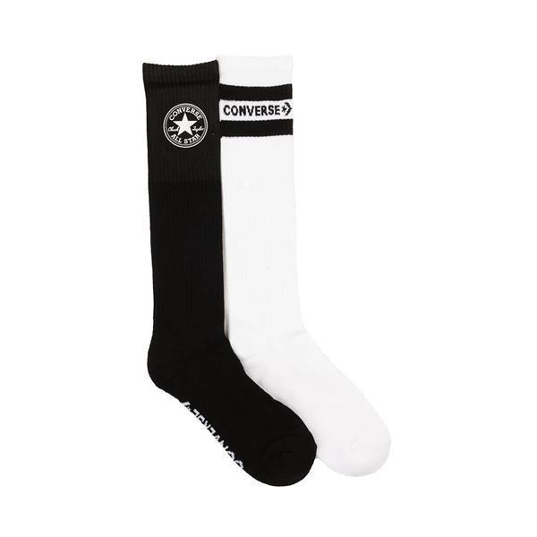 Womens Converse XX-Hi Socks 2 Pack - Black / White Product Image