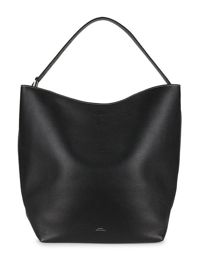 Belted Leather Tote Bag Product Image