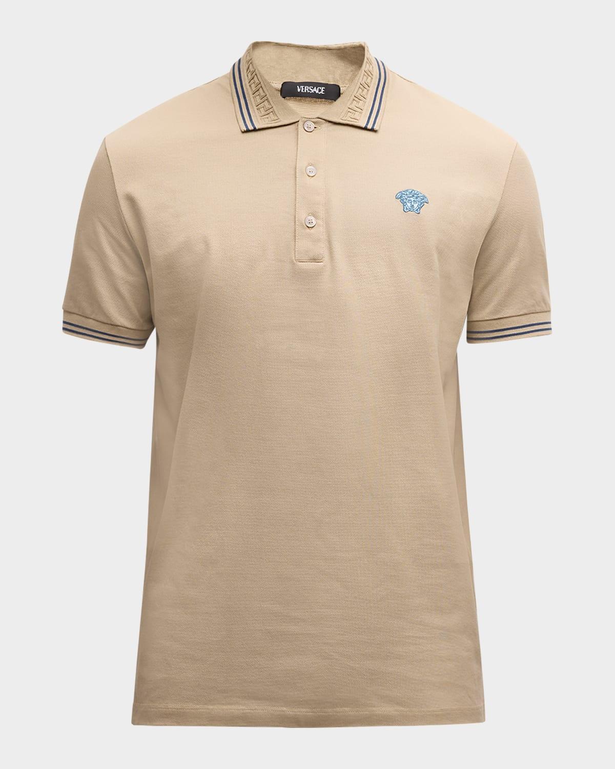 Men's Pop Medusa Tipped Polo Shirt Product Image