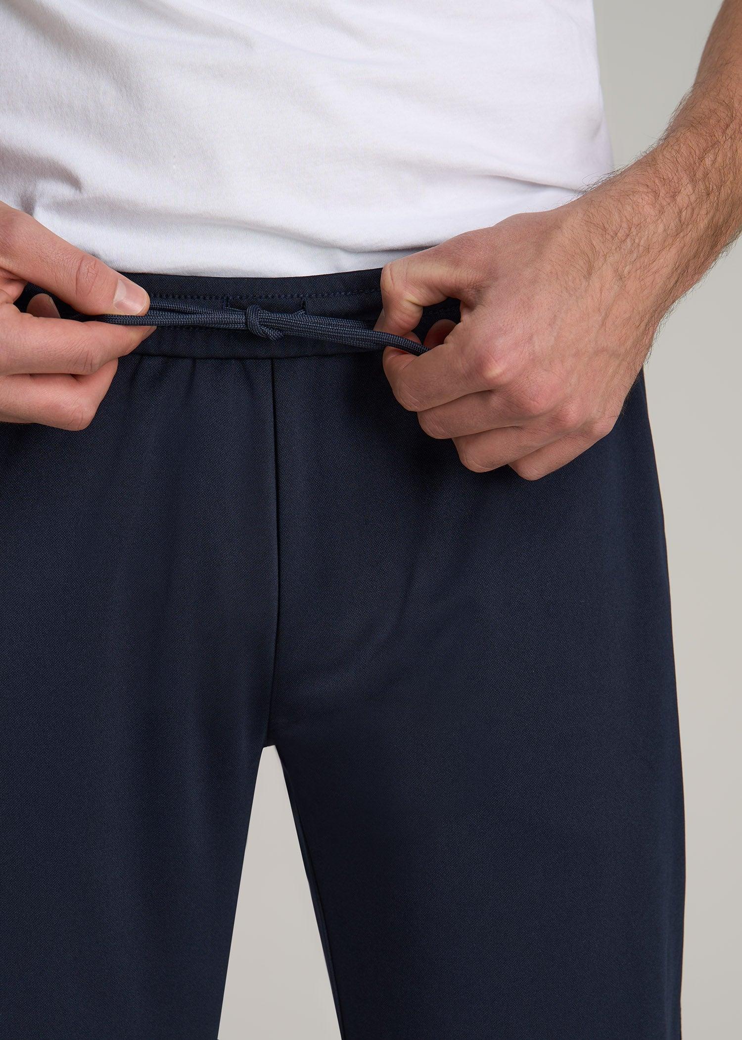 Athletic Stripe Pants for Tall Men in Navy Male Product Image