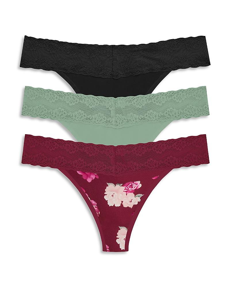 Natori Bliss Perfection Lace Trim Thong Product Image