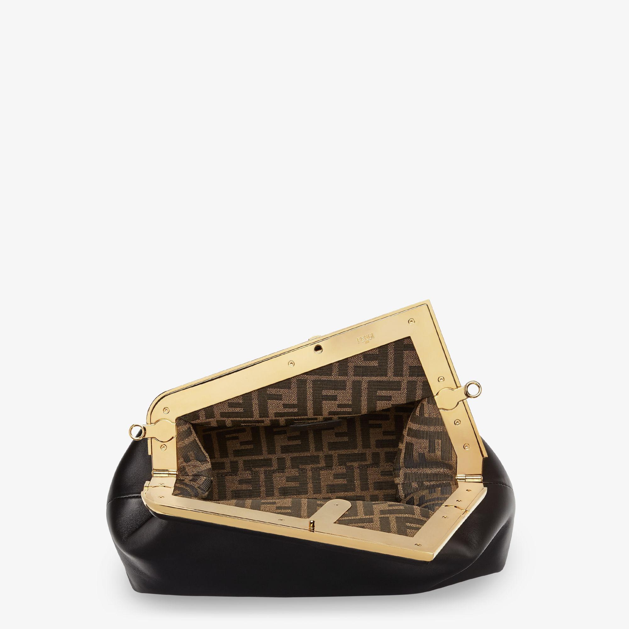 Fendi First MediumBlack leather bag Product Image