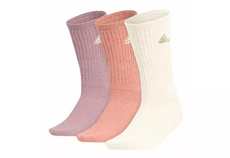 Adidas Womens Cushioned Comfort Cozy Crew Socks 3 Pairs Product Image