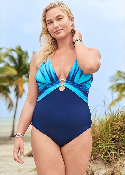 Criss Cross One Piece Product Image