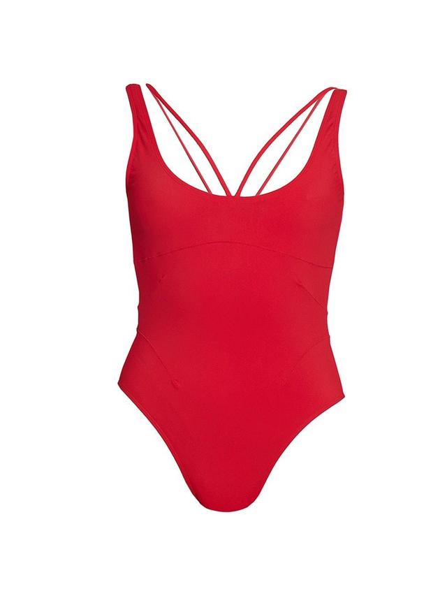 Womens Signature Jersey One-Piece Swimsuit Product Image