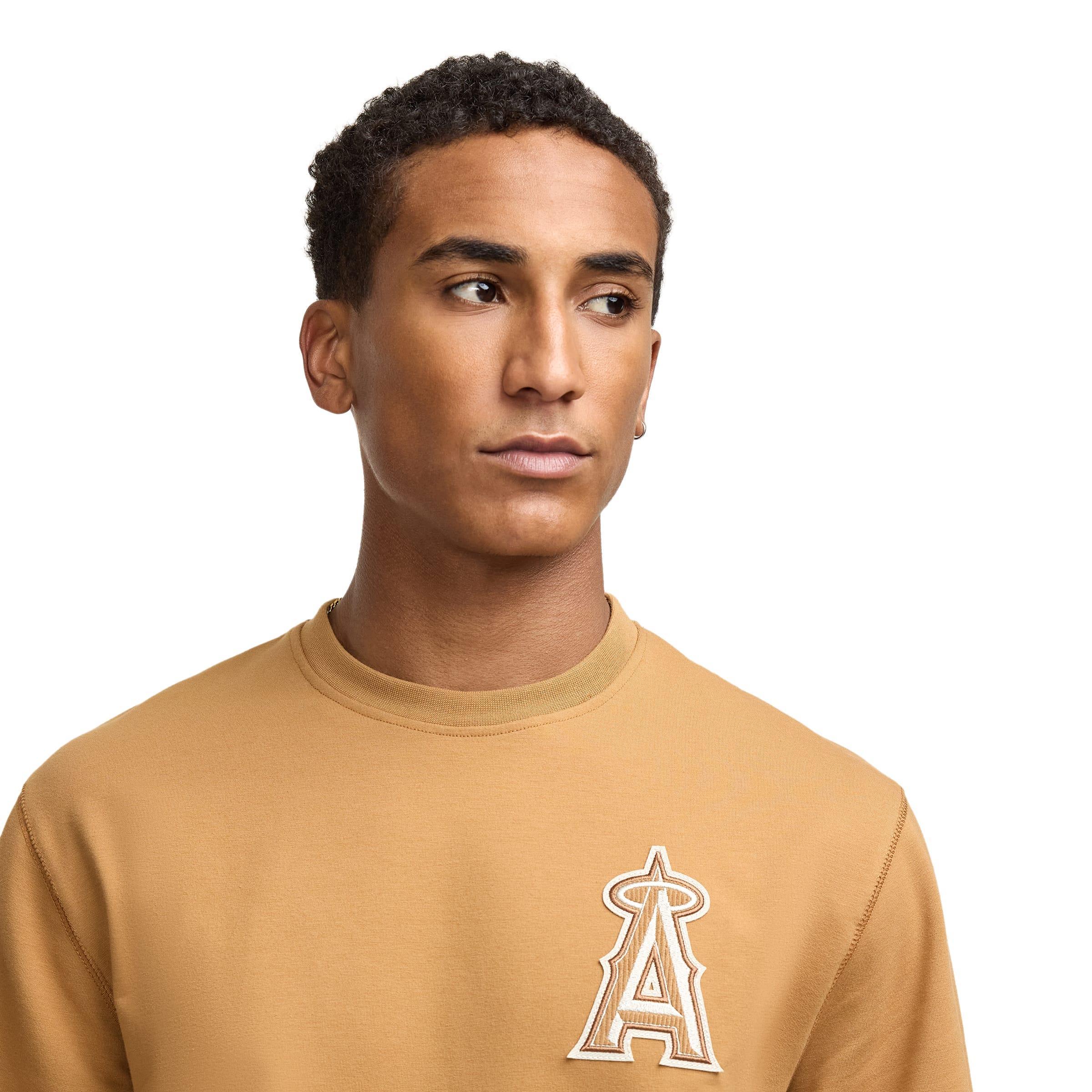 Atlanta Braves Light Bronze Logo Select Crewneck Male Product Image