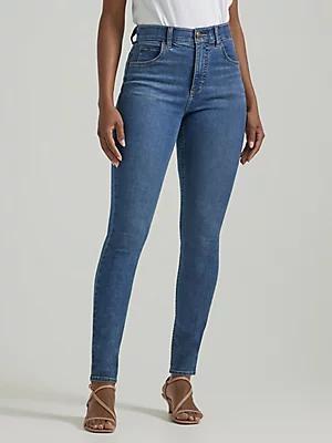 Women's Ultra Lux Comfort with Flex Motion Skinny Leg Jean (Petite) | Women's Jeans | Lee® Product Image