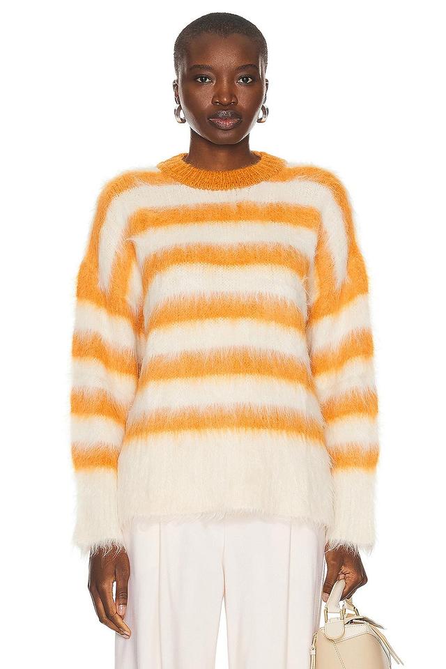 MONSE Stripe Alpaca & Merino Wool Blend Sweater Product Image