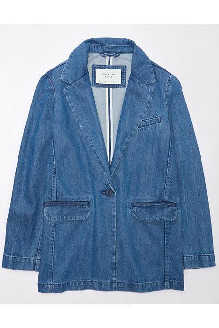 AE Oversized Denim Blazer Women's product image