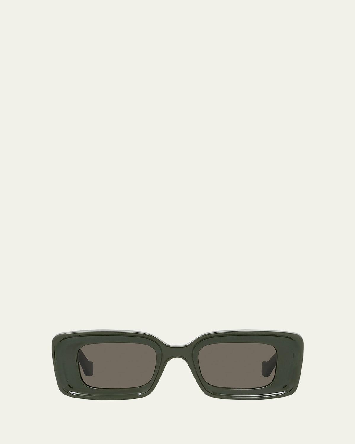 Loewe Chunky Anagram 46mm Rectangular Sunglasses Product Image