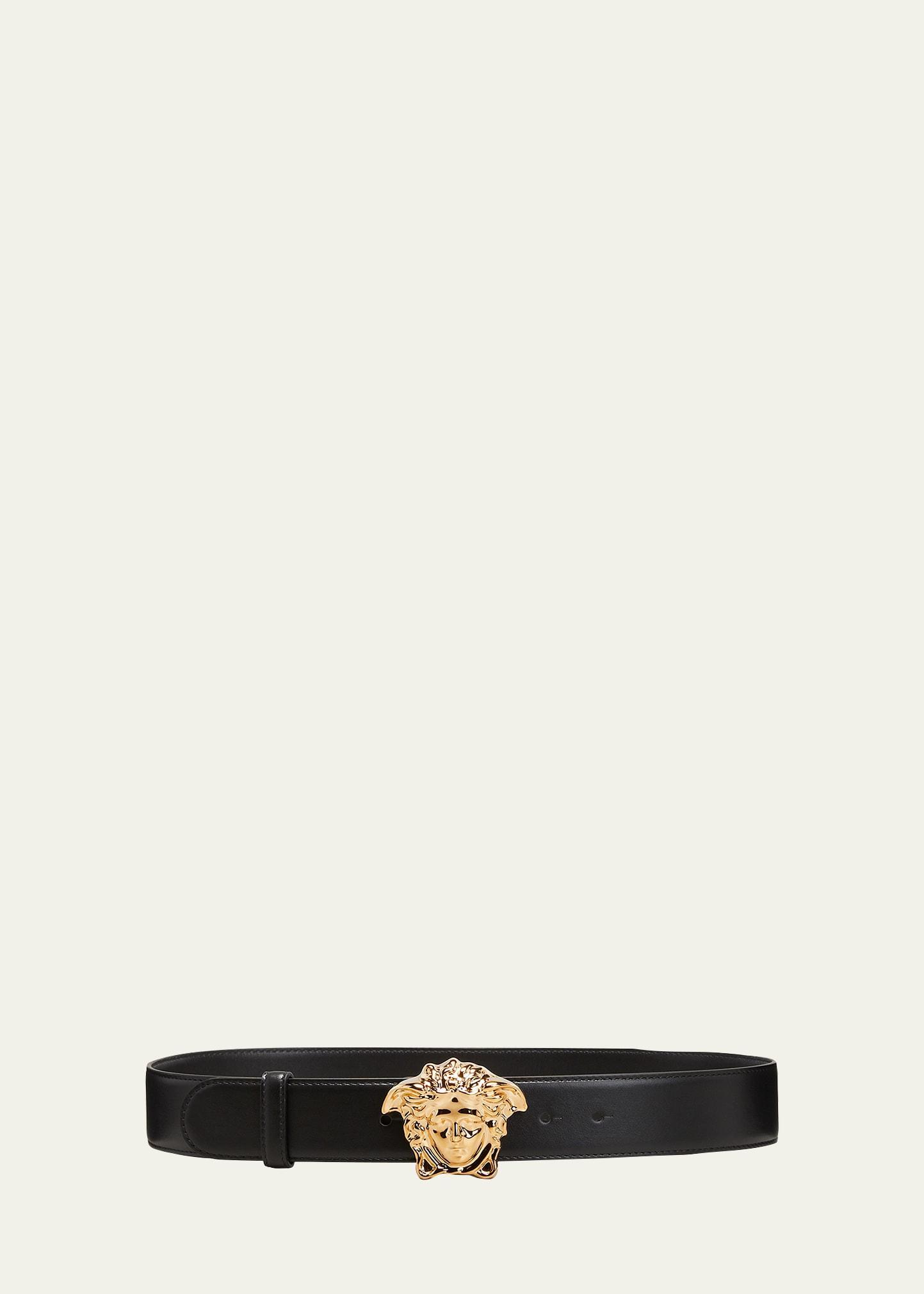 La Medusa Buckle Leather Belt Product Image