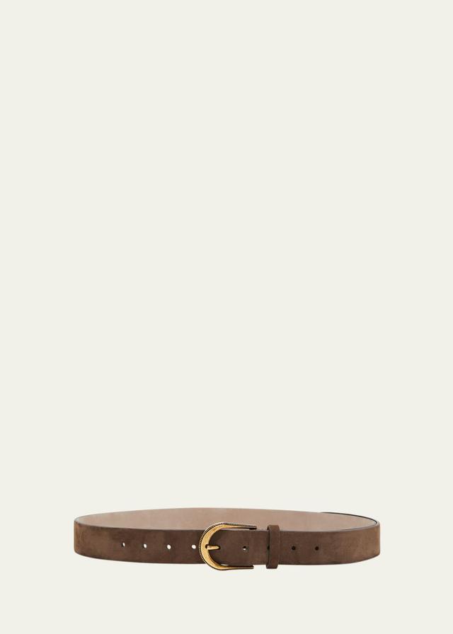 Womens Suede Calfskin Belt Product Image