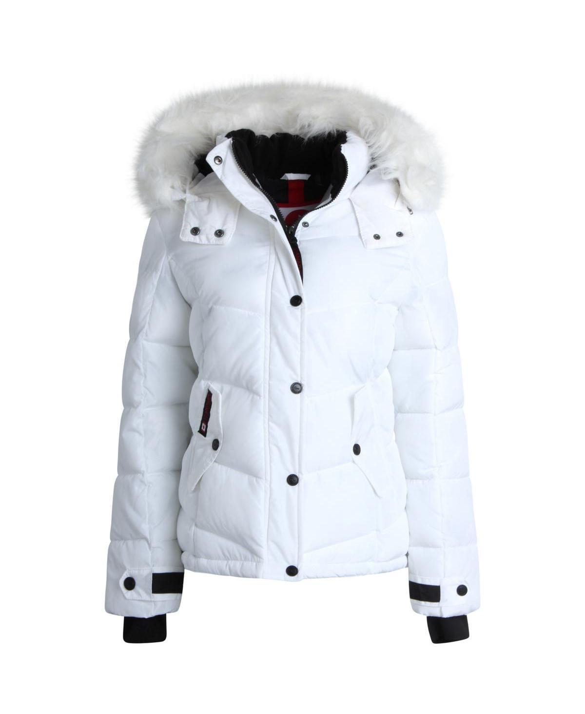 Canada Weather Gear Womens Faux Fur Trim Insulated Puffer Jacket Product Image