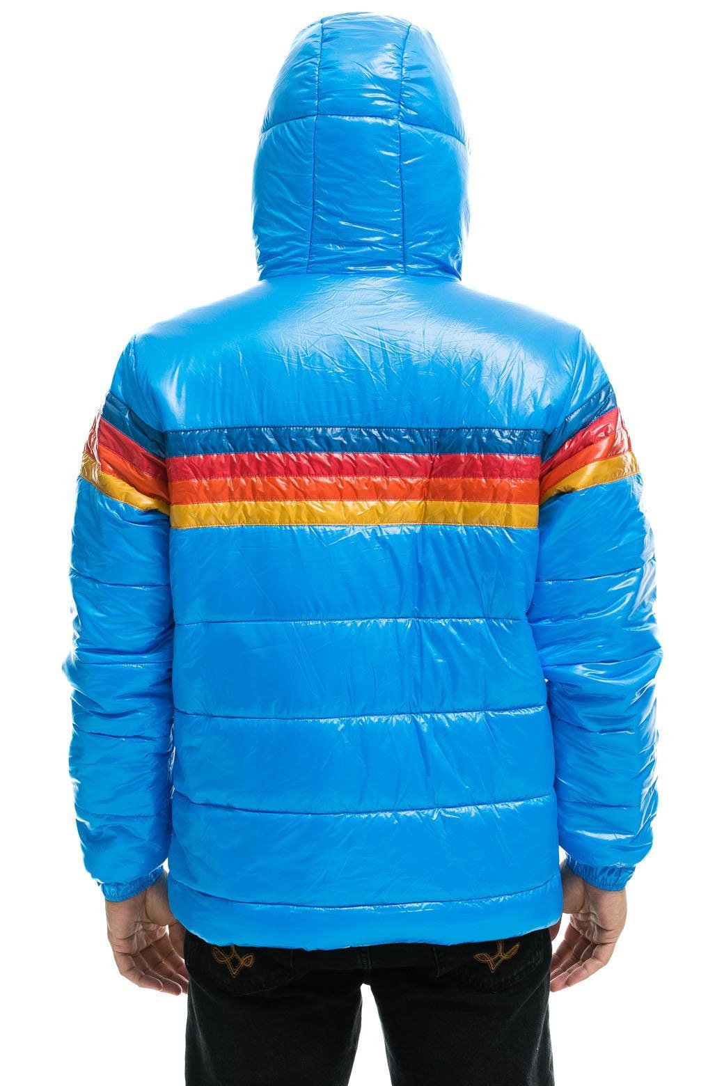 4 STRIPE LUXE TREKKER JACKET - GLOSSY BLUE Male Product Image