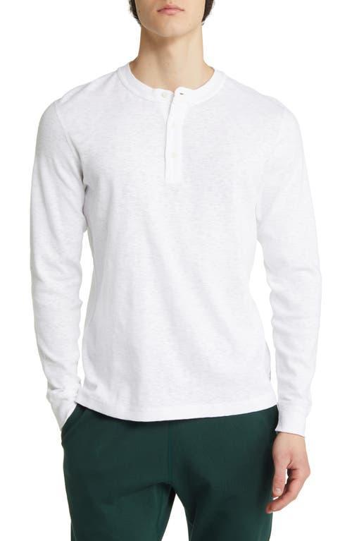 Reigning Champ Cotton Long Sleeve Henley Product Image