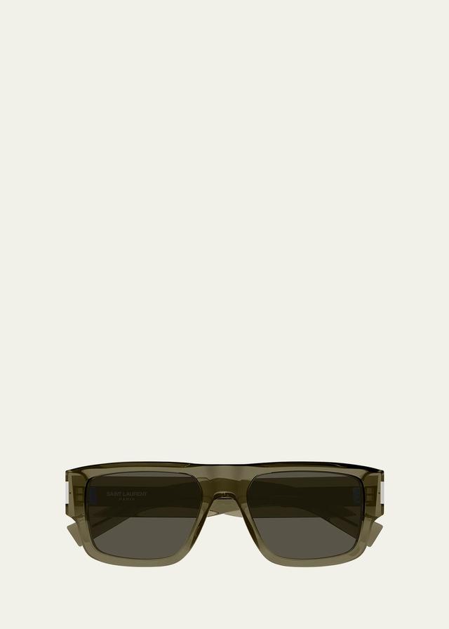 Mens SL 659 Acetate Rectangle Sunglasses Product Image