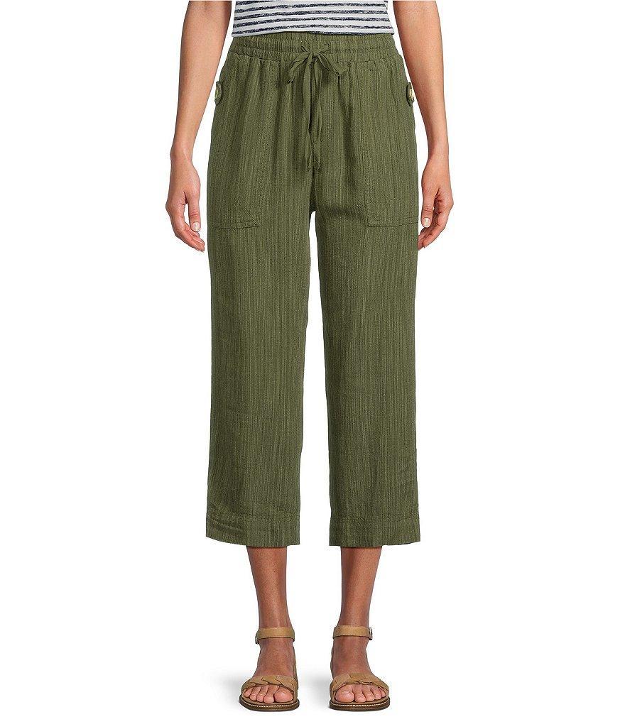 Westbound Petite Size Crop High Rise Pull-On Utility Pant Product Image