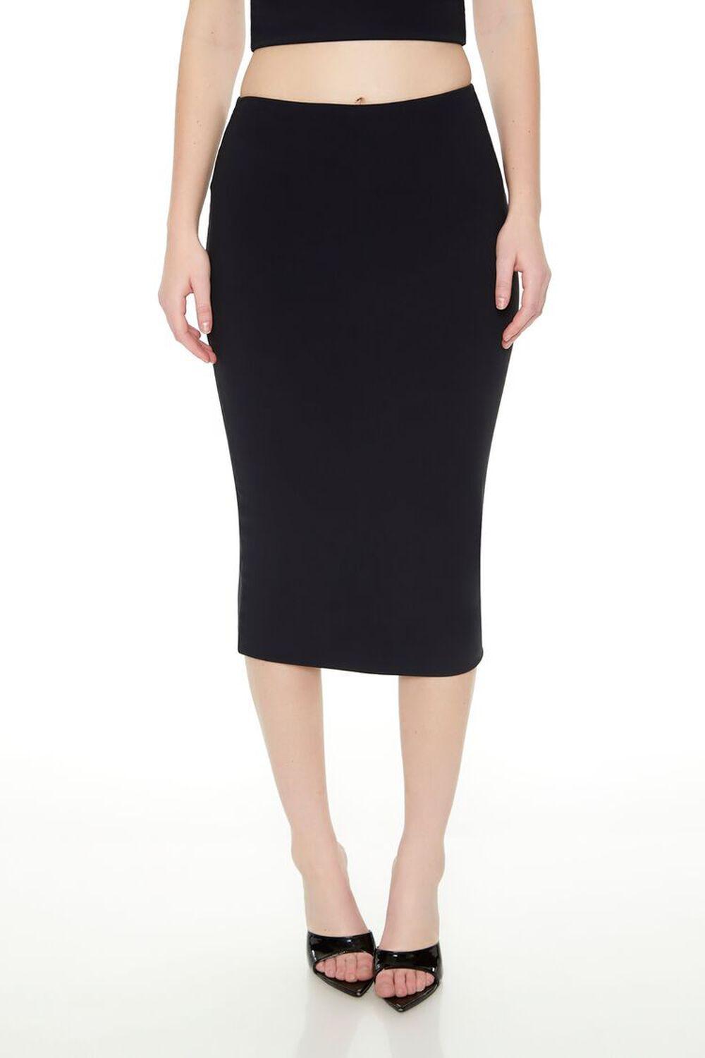 Cropped Tube Top & Midi Skirt Set | Forever 21 Product Image