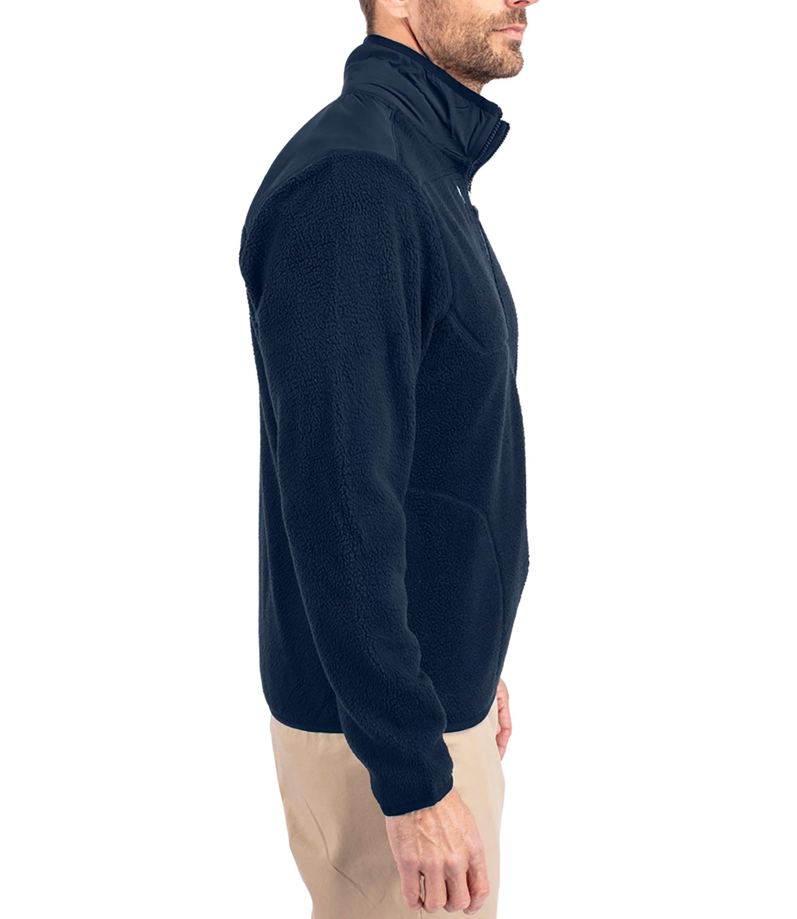 Cutter & Buck Cascade Eco Sherpa Mens Big & Tall Fleece Jacket Product Image