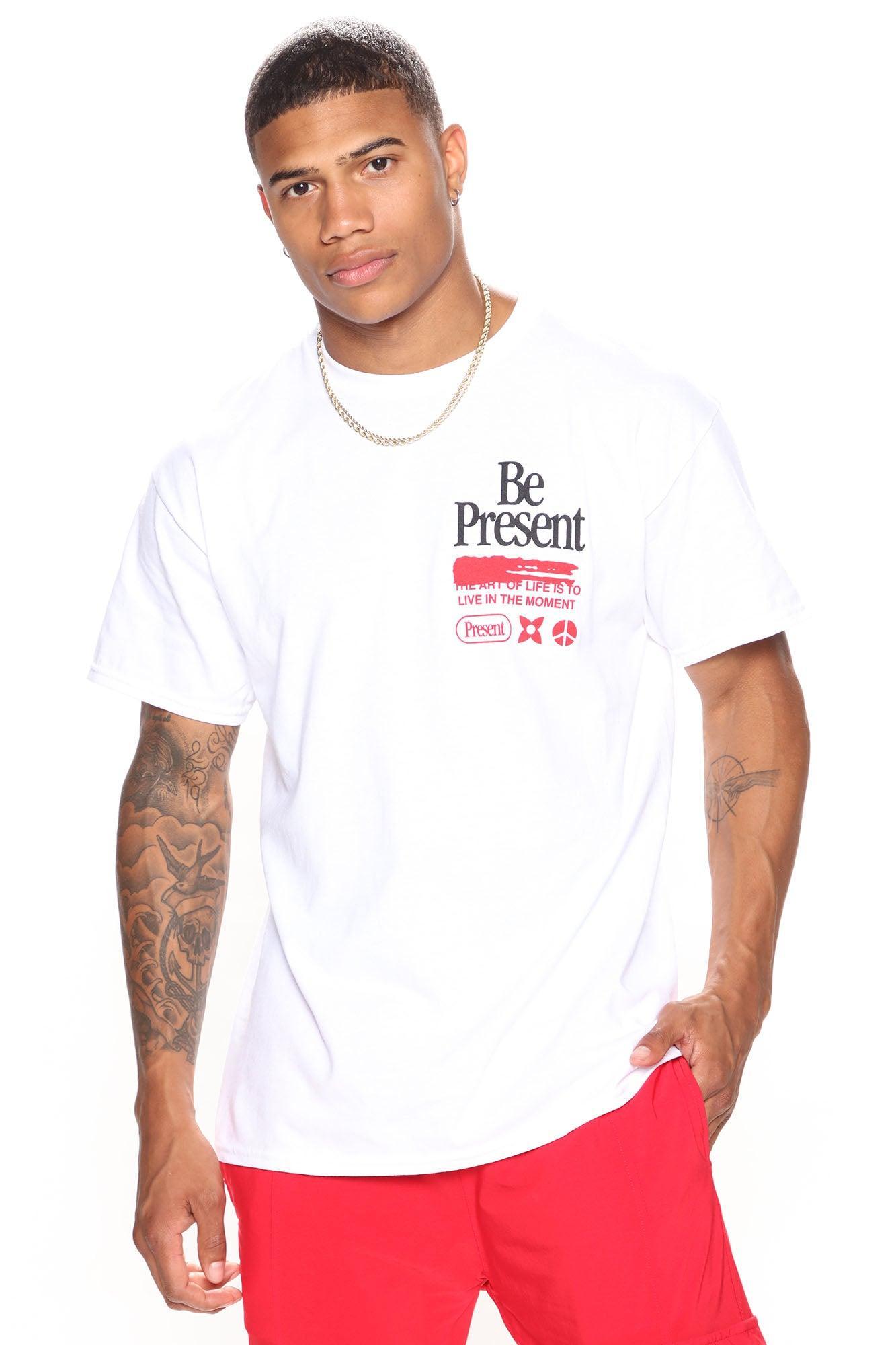 Be Present Short Sleeve Tee - White Product Image