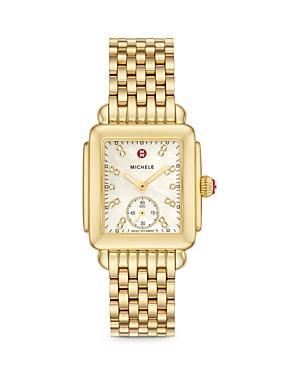 Deco Mid Gold Diamond Dial Watch Product Image