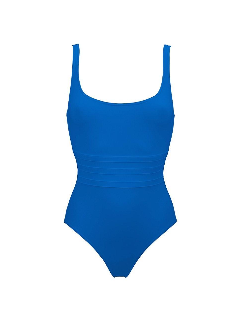 Womens Asia Low-Back Roundneck One-Piece Swimsuit Product Image