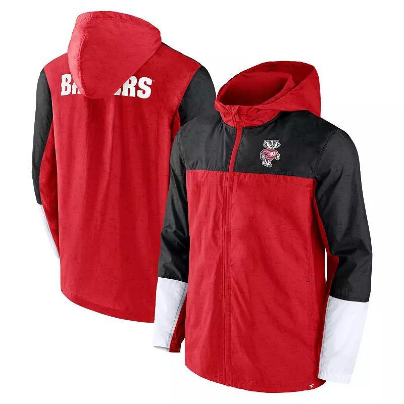 Mens Fanatics Red Wisconsin Badgers Game Day Ready Full-Zip Jacket - Red Product Image