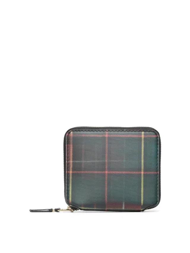 Lenticular-effect Tartan Wallet In Multicolour Product Image