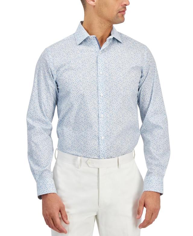 Bar Iii Mens Slim-Fit Wave Floral Dress Shirt, Created for Macys Product Image