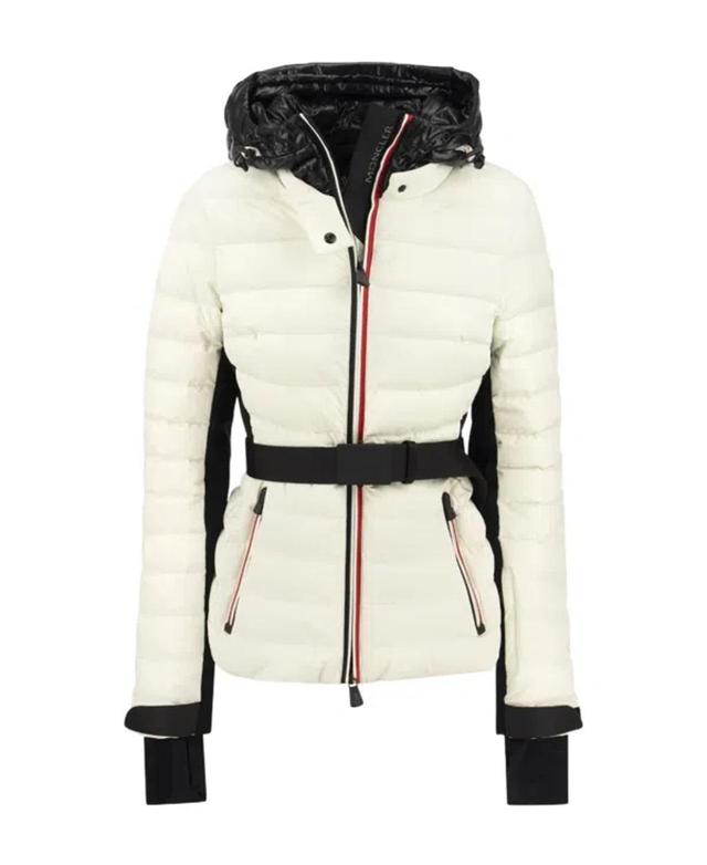 MONCLER Hooded Down Jacket In White Product Image