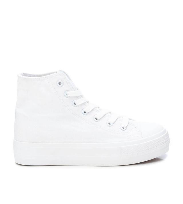 Womens Canvas High-Top Sneakers By Xti Product Image