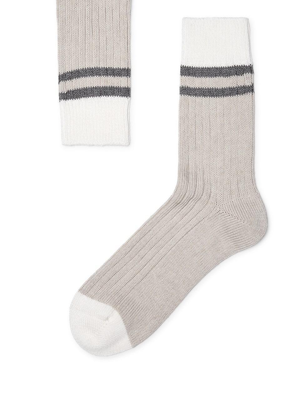 Mens Cotton Socks With Stripes Product Image