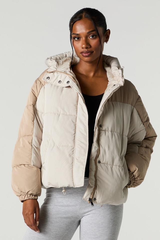 Colourblock Puffer Jacket Female Product Image