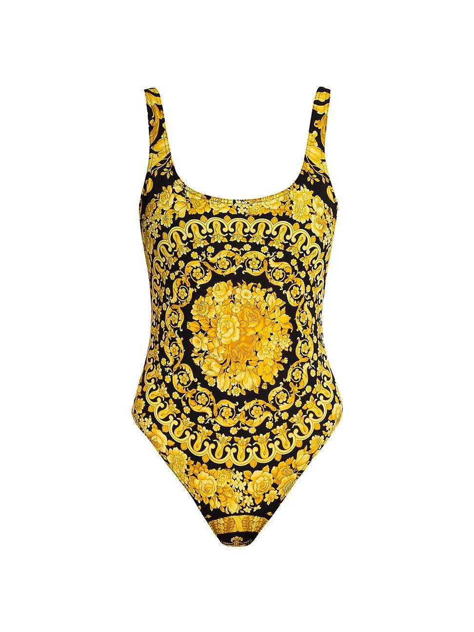 Womens Barocco Print One-Piece Swimsuit Product Image