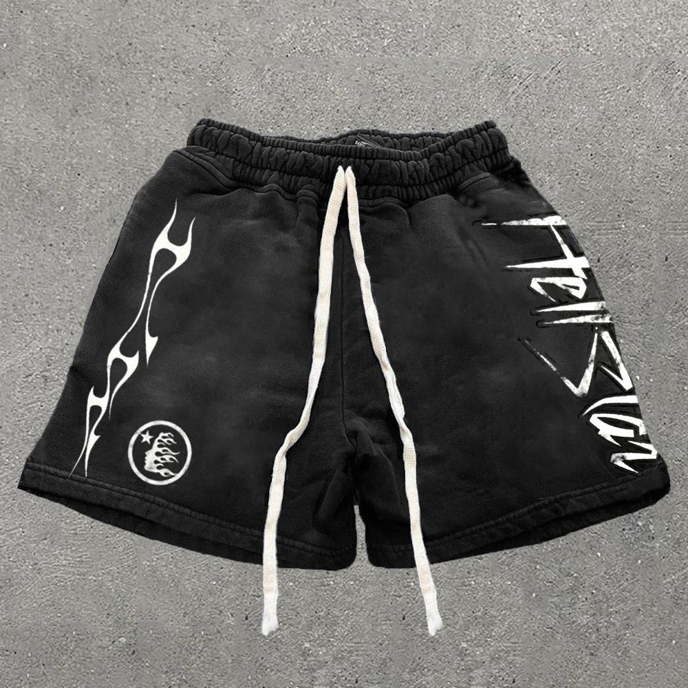 Vintage Hellstar Graphic Casual Fashion Shorts Product Image